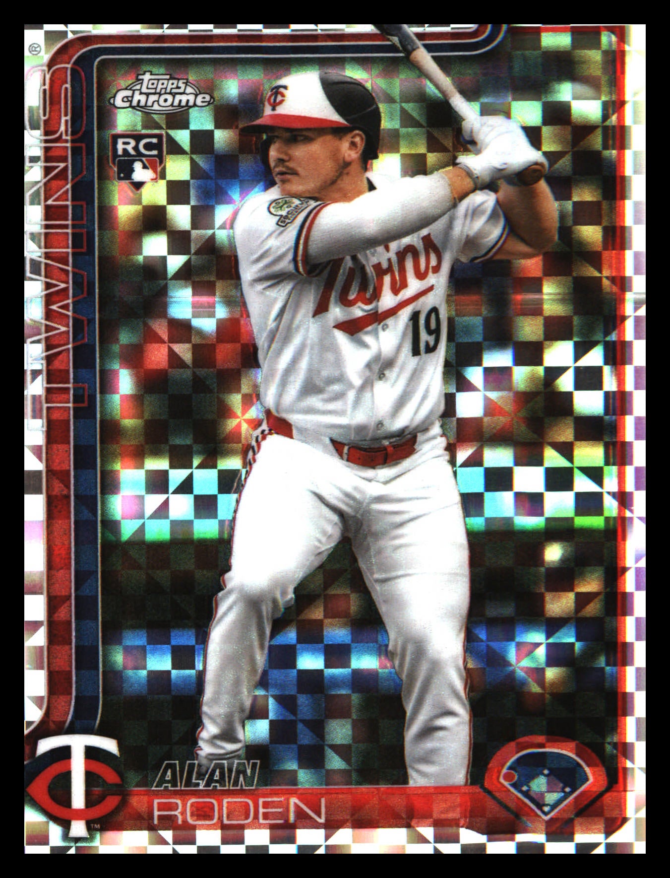 2025 Topps Chrome Update X-Fractors #USC41 Alan Roden Rookie Rookie