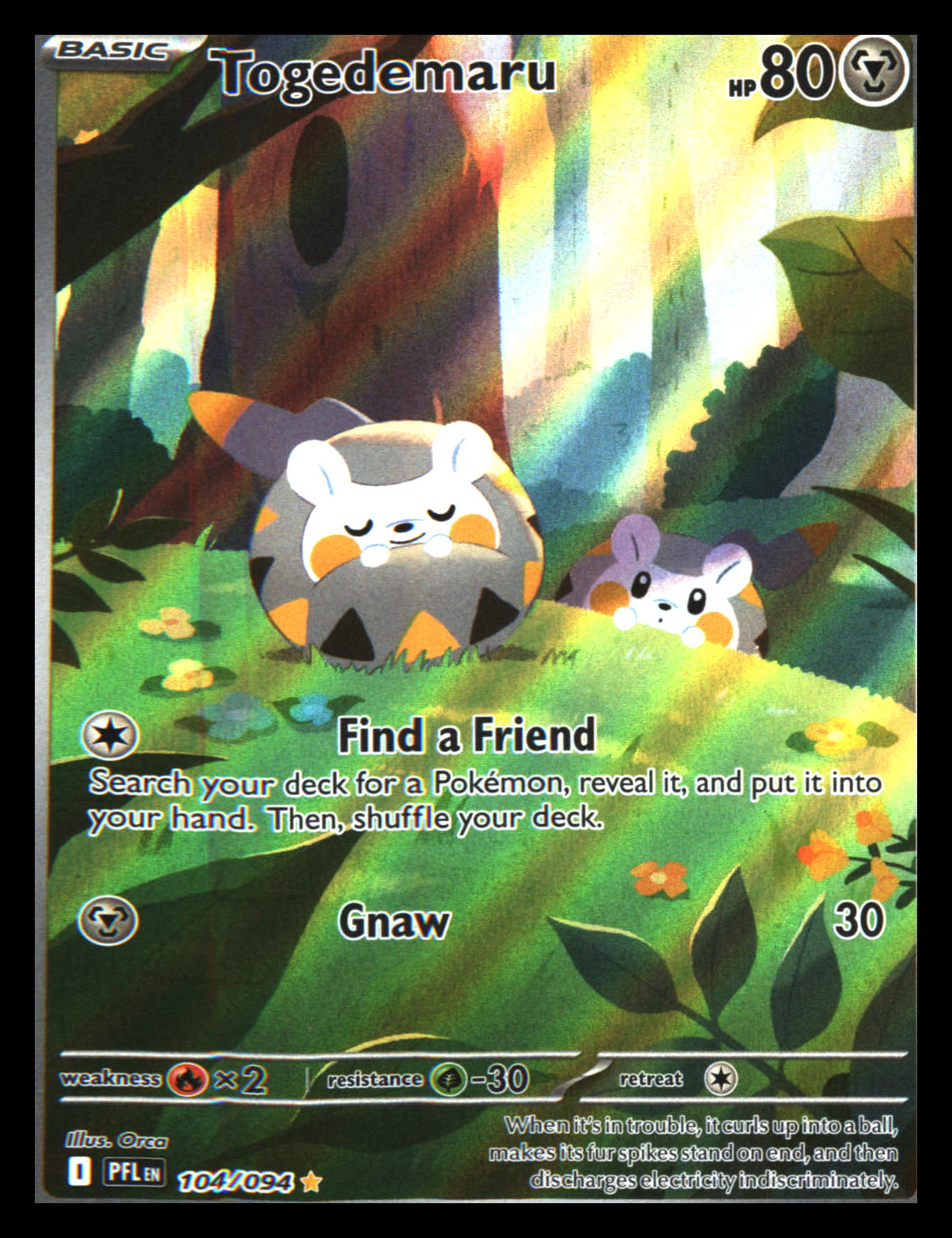 ME02: Phantasmal Flames #104/094 Togedemaru Holo