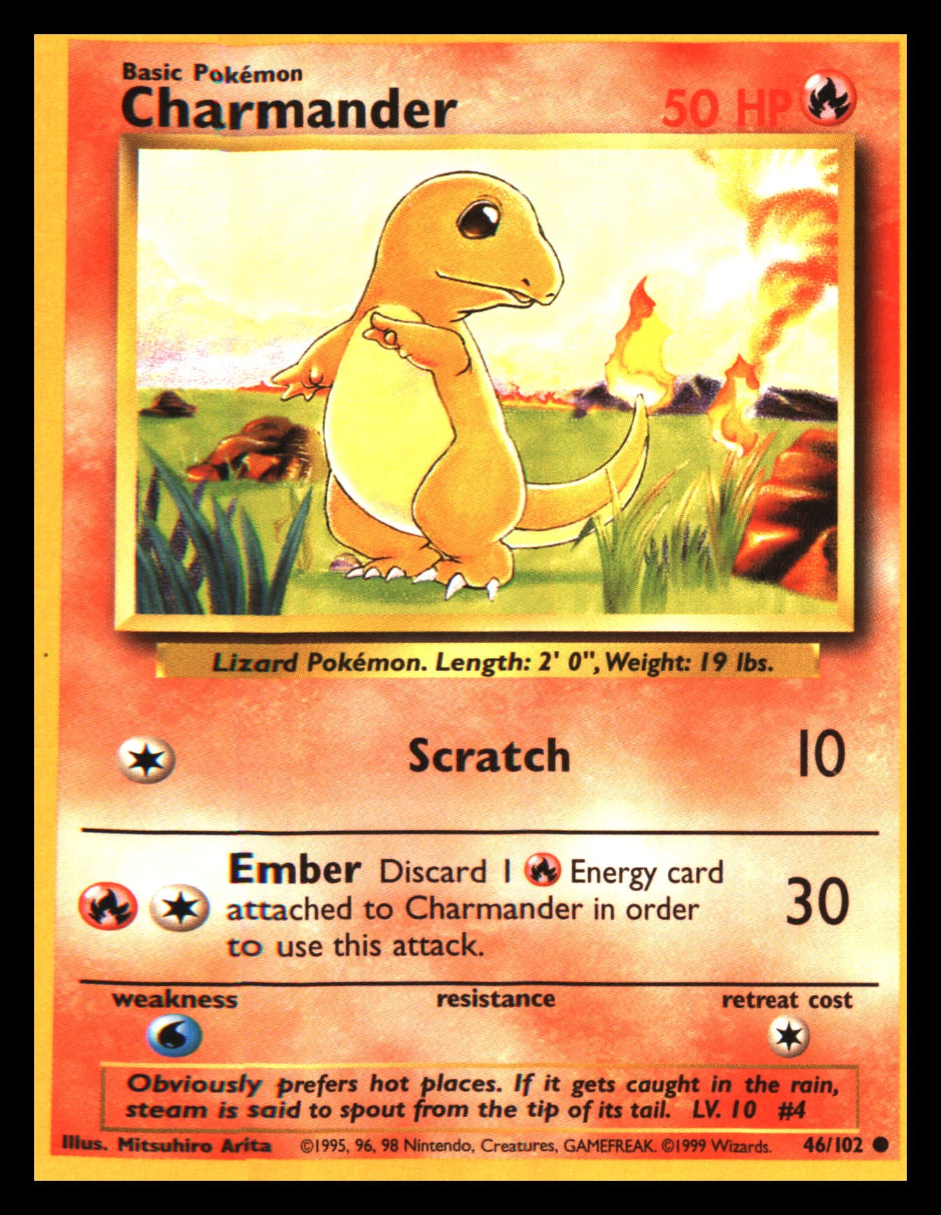 Base Set #046/102 Charmander Common