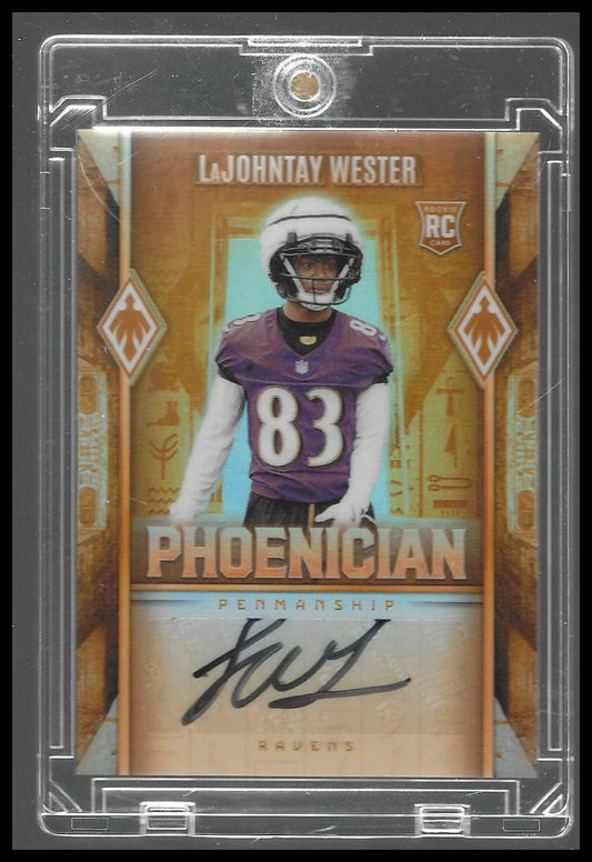 2025 Panini Phoenix Phoenician Auto #PHP-LWR LaJohntay Wester Case Hit
