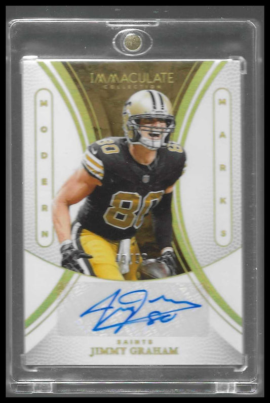Panini 2025 Immaculate Collect Jimmy Graham Modern Marks Auto #MM-JGM Saints /99