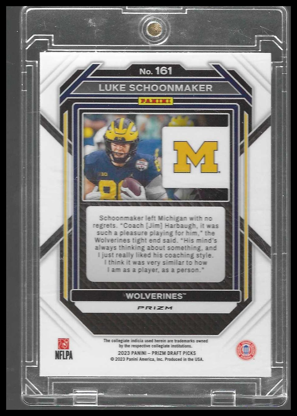 2023 Panini Prizm Luke Schoonmaker Snakeskin SSP Prizm Rookie #161 RC Case Hit