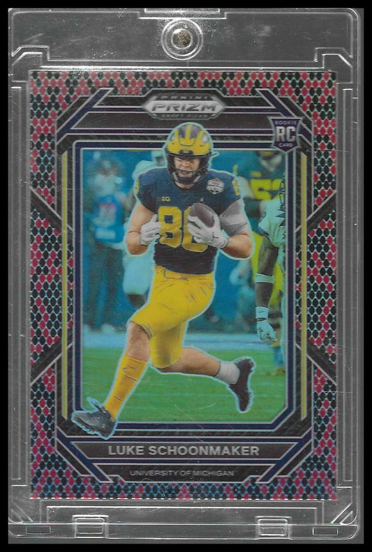 2023 Panini Prizm Luke Schoonmaker Snakeskin SSP Prizm Rookie #161 RC Case Hit