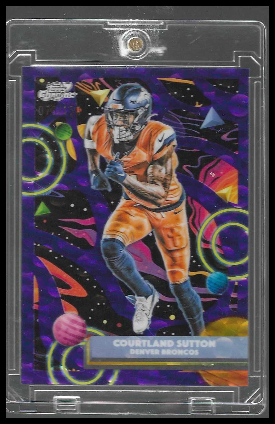 Topps Chrome Cosmic 2025 Courtland Sutton Purple /150 #29 - Denver Broncos
