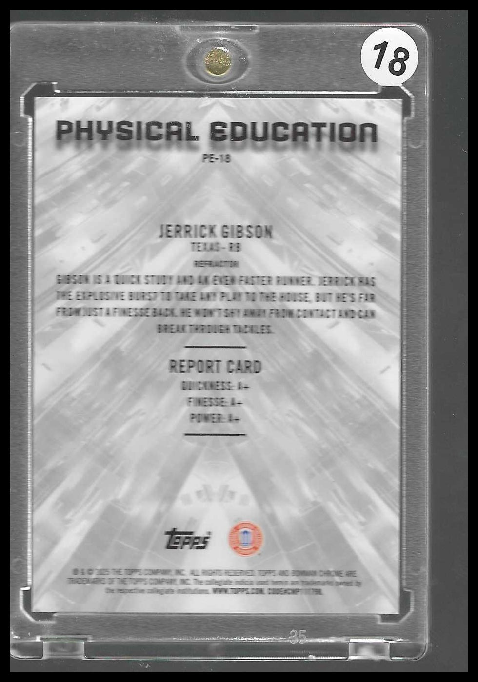 2025 Bowman University Chrome Physical Education #PE-18 Jerrick Gibson