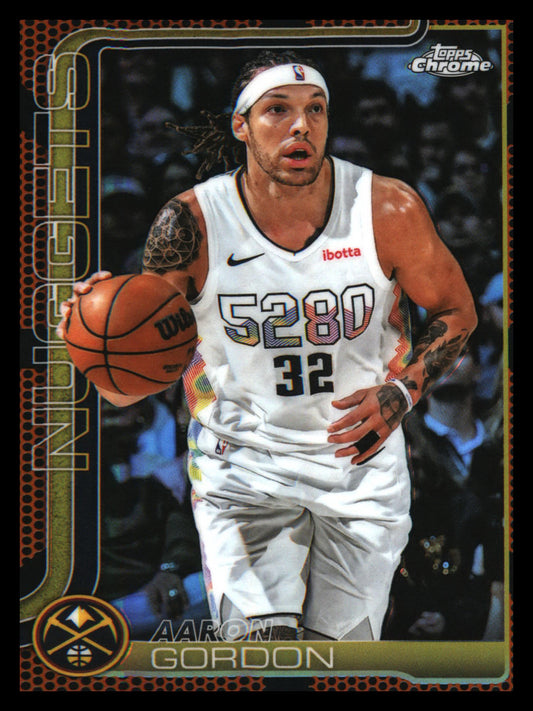 2025-26 Topps Chrome Basketball Refractor #100 Aaron Gordon
