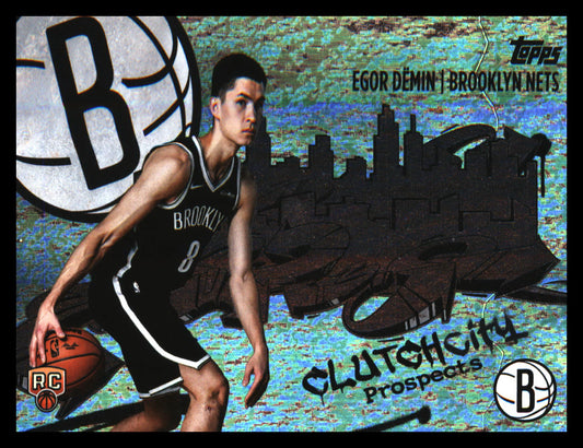2025-26 Topps Clutch City Prospects Holo Foil #CC-8 Egor Dëmin