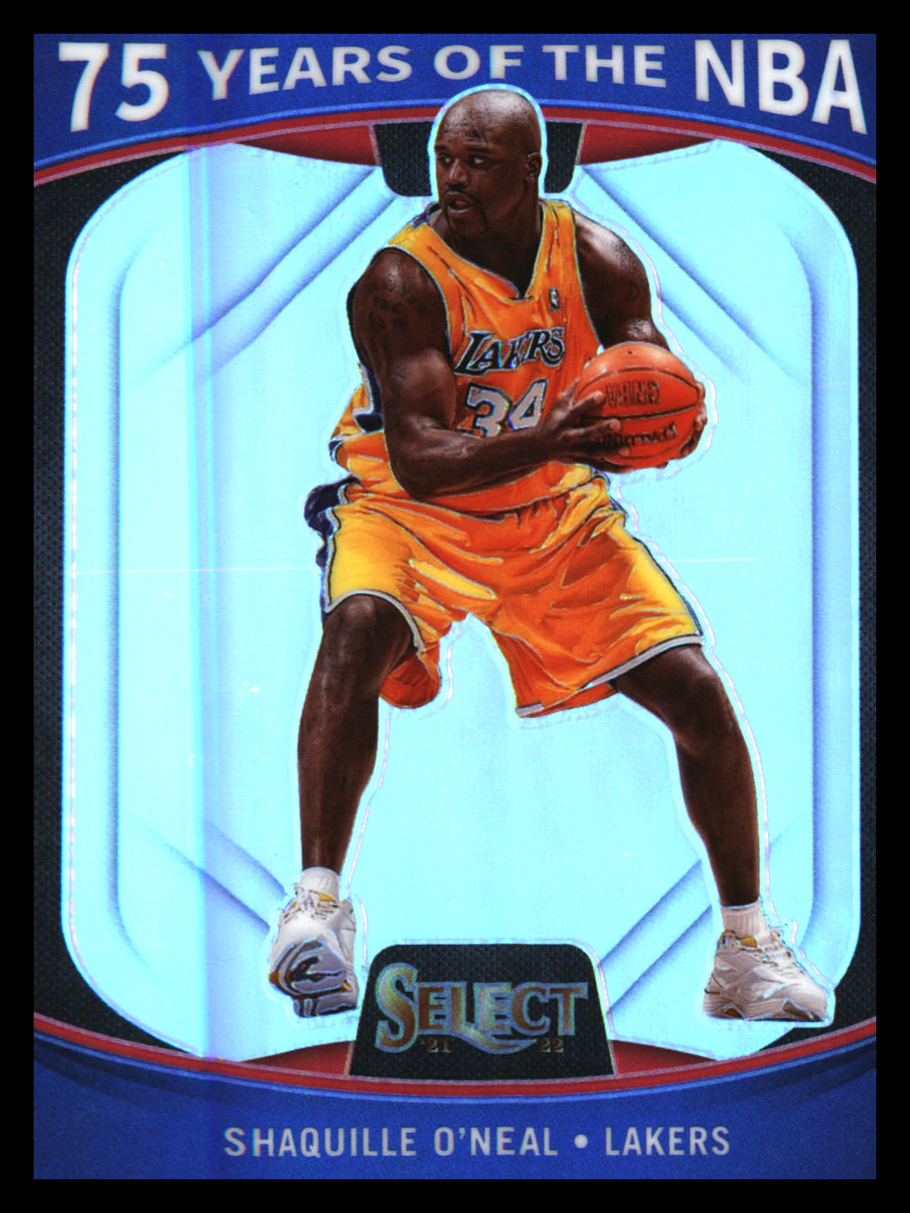 2021-22 Panini Select 75 Years of the NBA Prizm #61 Shaquille O'Neal