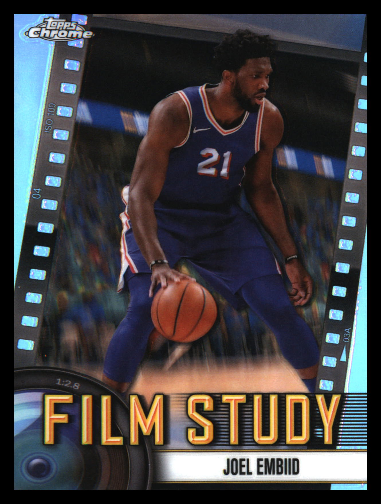 2024-25 Topps Chrome Film Study Refractor #FS-5 Joel Embiid