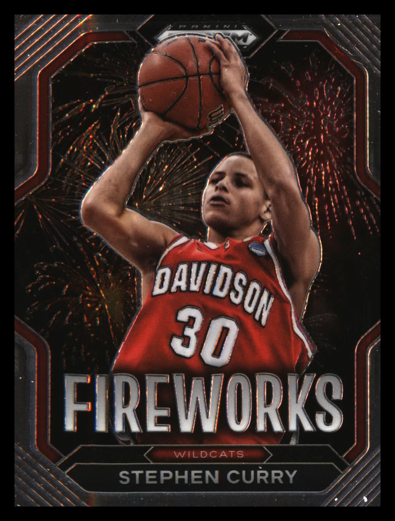2023 Panini Prizm Draft Picks Fireworks #16 Stephen Curry