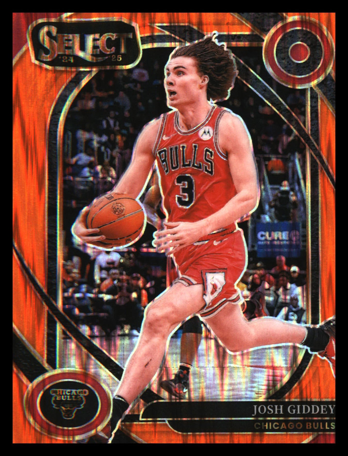 2024-25 Panini Select Orange Flash Prizm #238 Josh Giddey