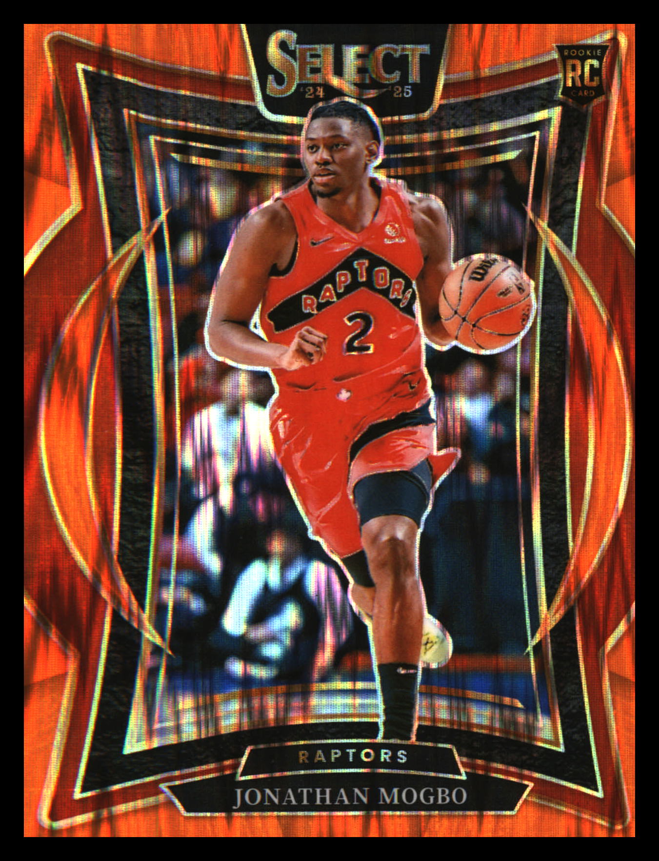 2024-25 Panini Select Orange Flash Prizm #87 Jonathan Mogbo Rookie Rookie