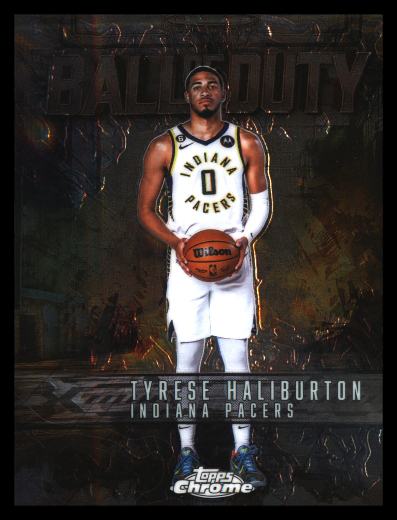 2025-26 Topps Chrome Ball of Duty #BD-12 Tyrese Haliburton