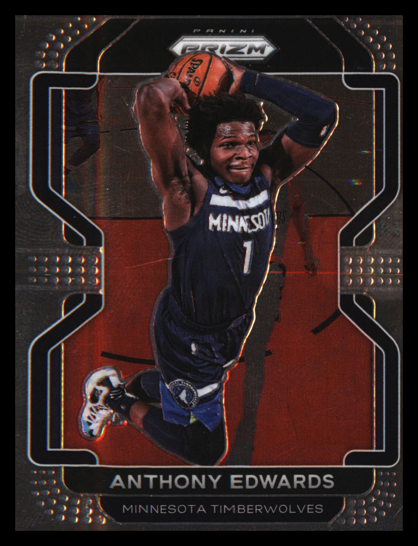 2021-22 Panini Prizm #37 Anthony Edwards