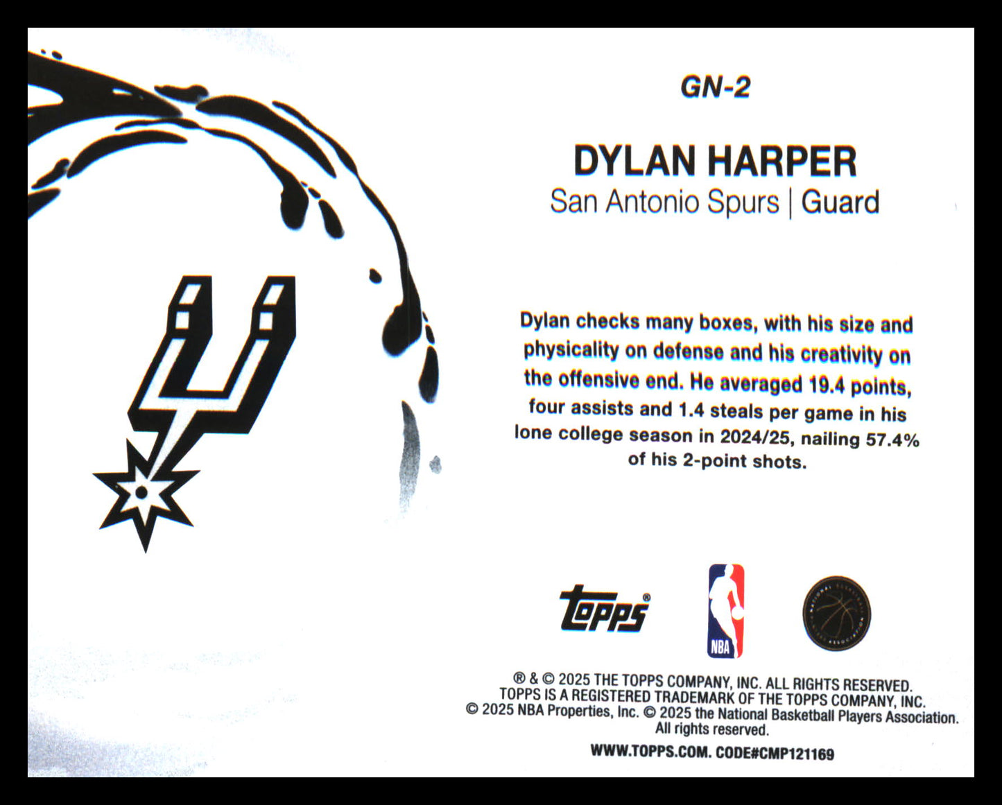 2025-26 Topps Generation Now #GN-2 Dylan Harper
