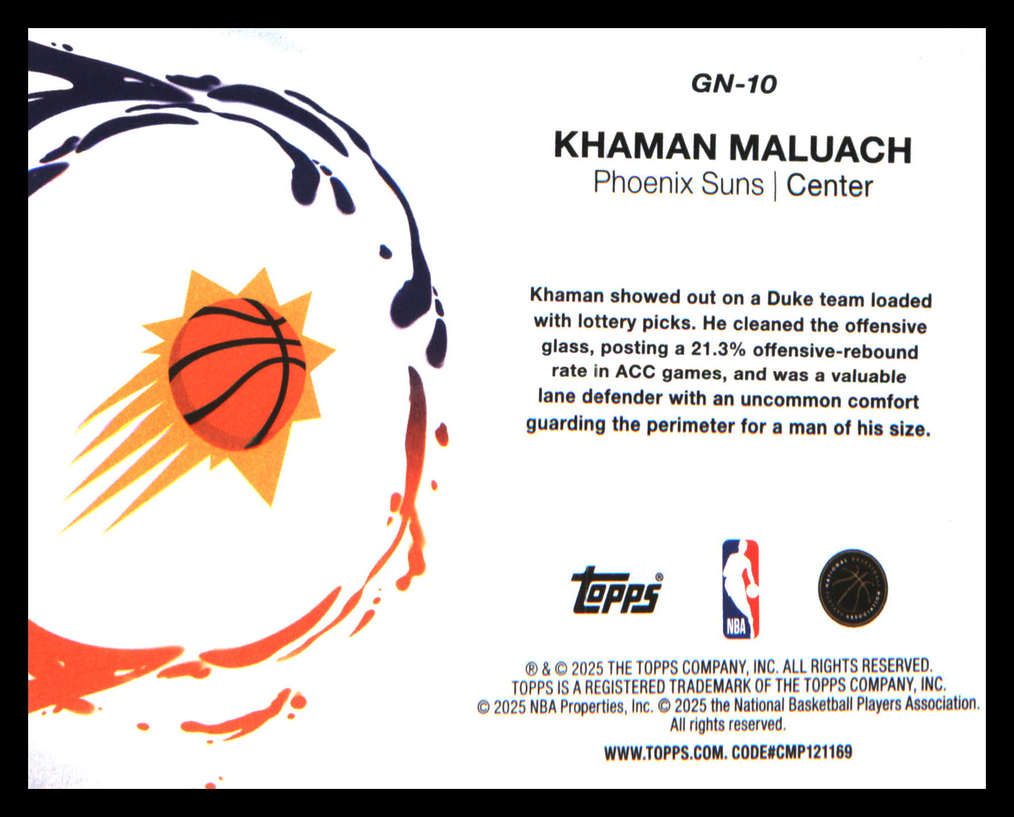 2025-26 Topps Generation Now #GN-10 Khaman Maluach