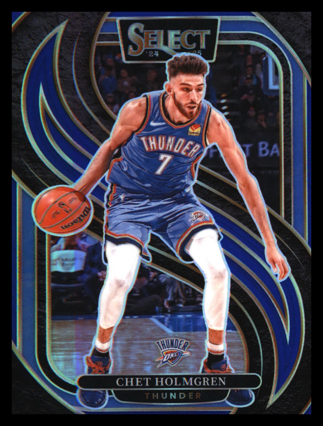 2024-25 Panini Select Blue Prizm #128 Chet Holmgren