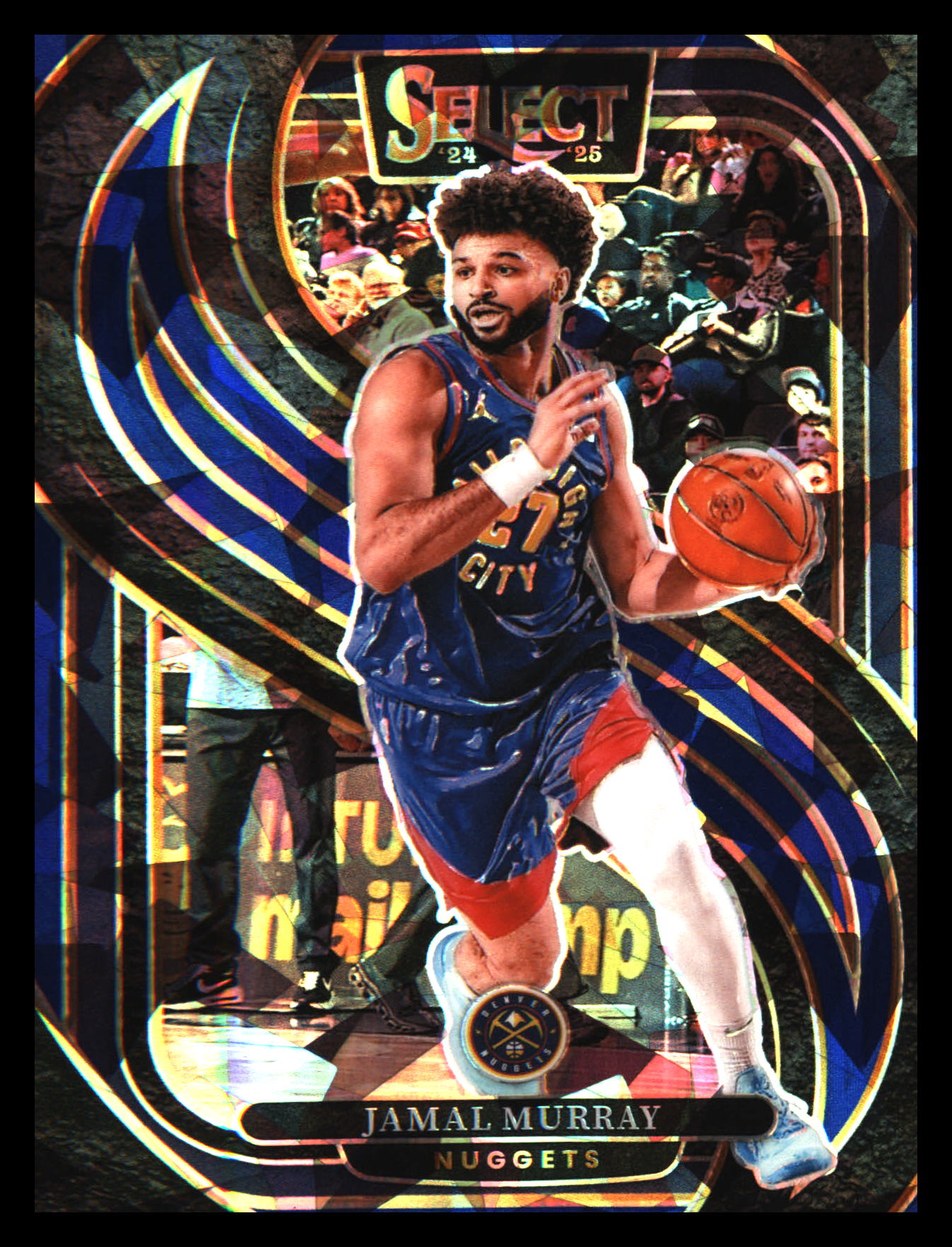 2024-25 Panini Select Blue Cracked Ice Prizm #120 Jamal Murray