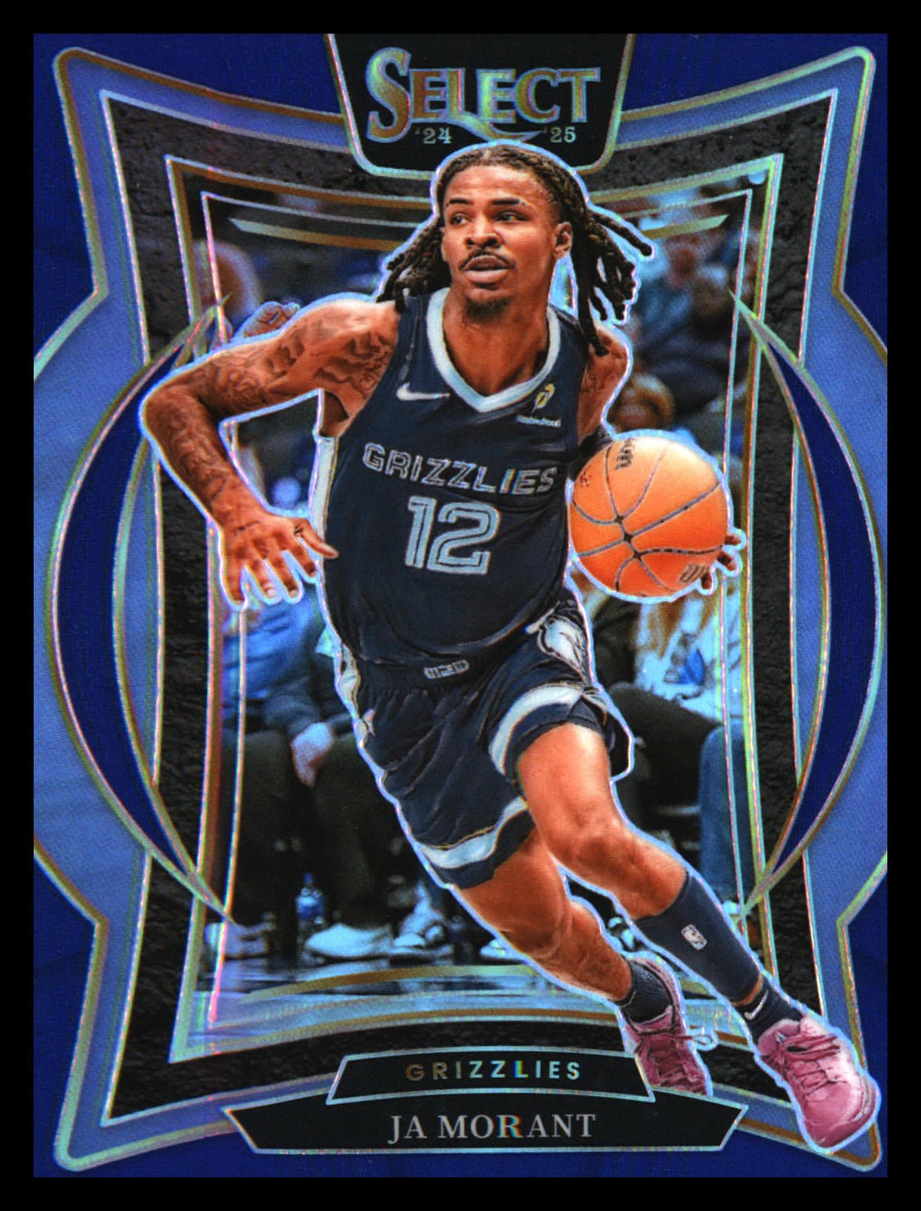 2024-25 Panini Select Blue Prizm #60 Ja Morant
