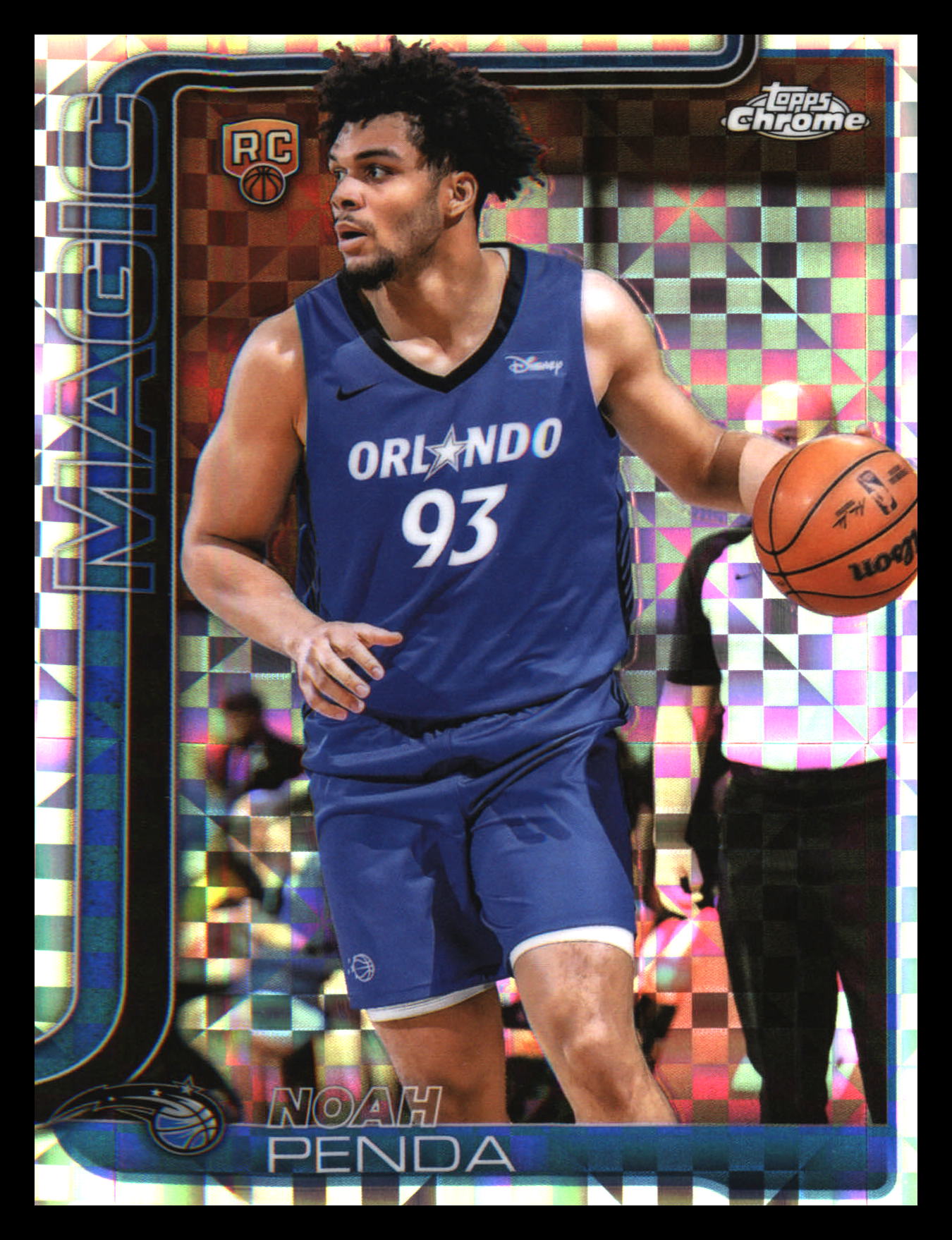 2025-26 Topps Chrome X-Fractor #282 Noah Penda Rookie Rookie
