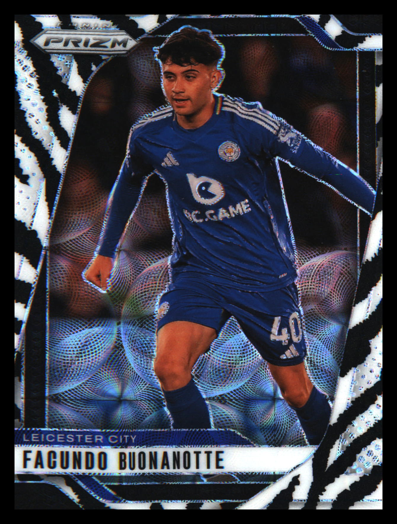 2024-25 Panini Prizm Premier League Choice Zebra #275 Facundo Buonanotte SN #/15