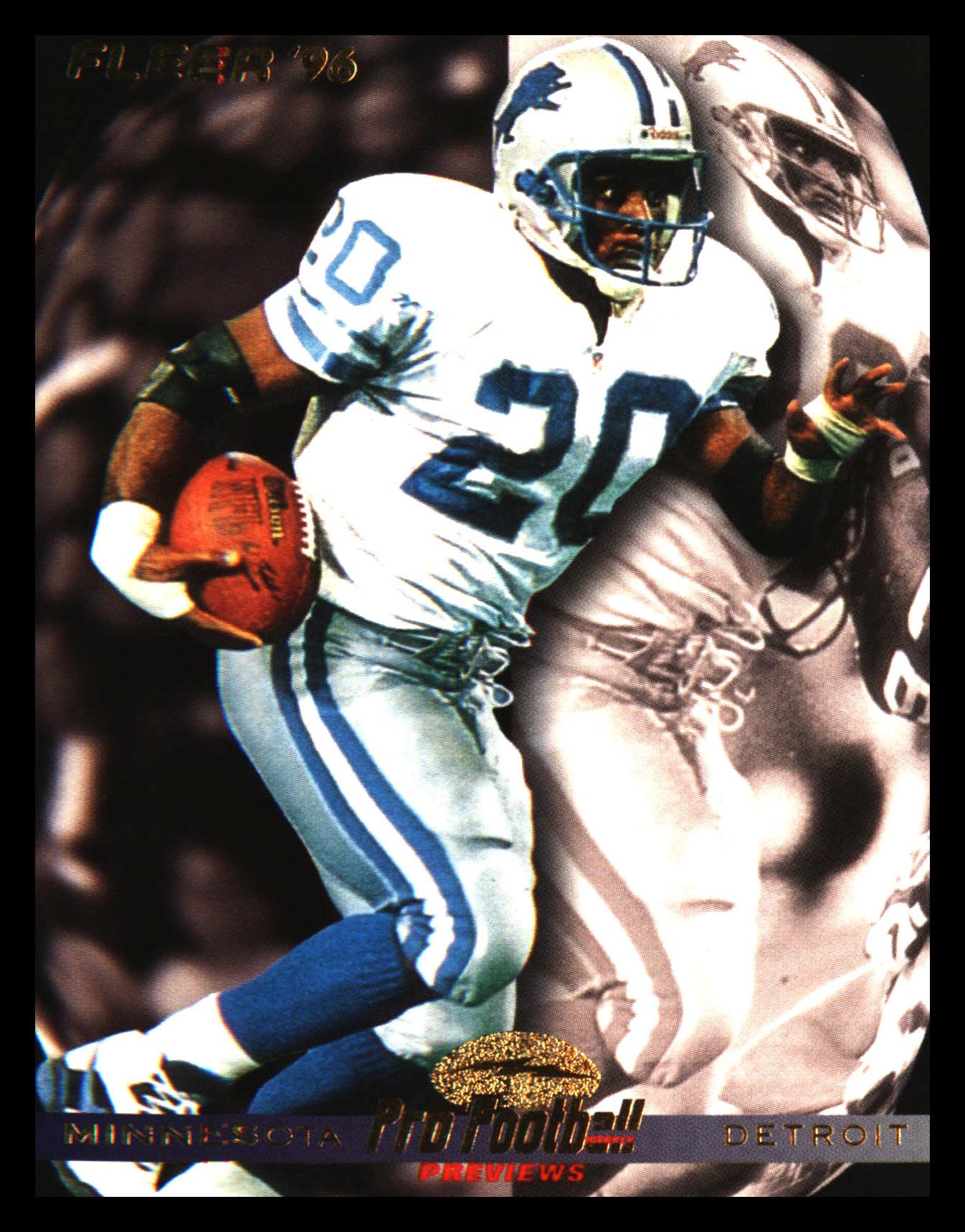 1996 Fleer #181 Minnesota - Detroit PFWP Barry Sanders