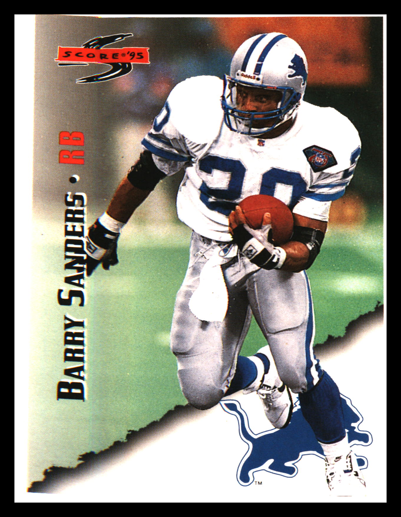 1995 Score Promotional Backs #2 Barry Sanders
