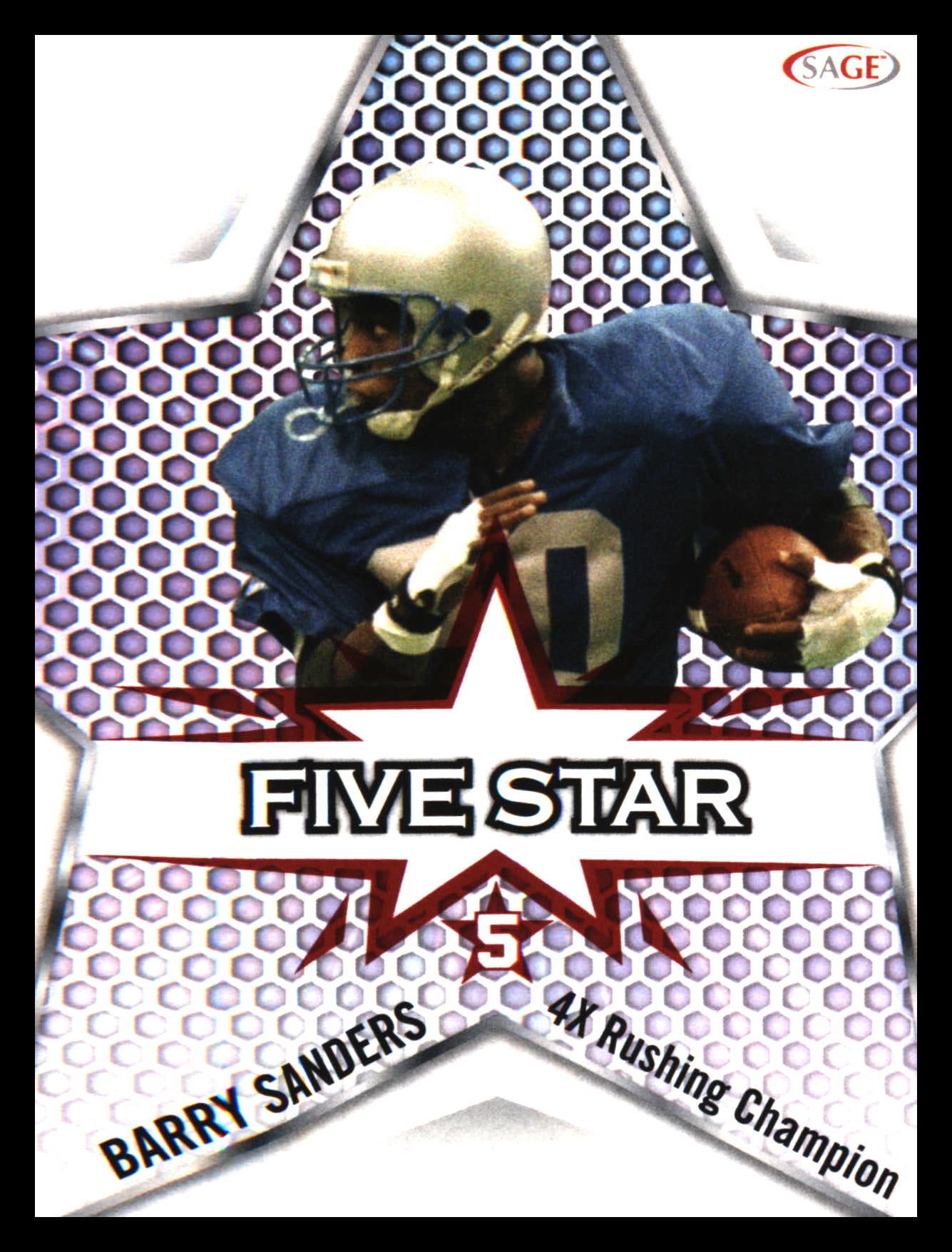 2024 SAGE HIT Five Star Gold #FS-3 Barry Sanders