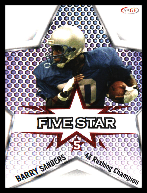 2024 SAGE HIT Five Star Gold #FS-3 Barry Sanders
