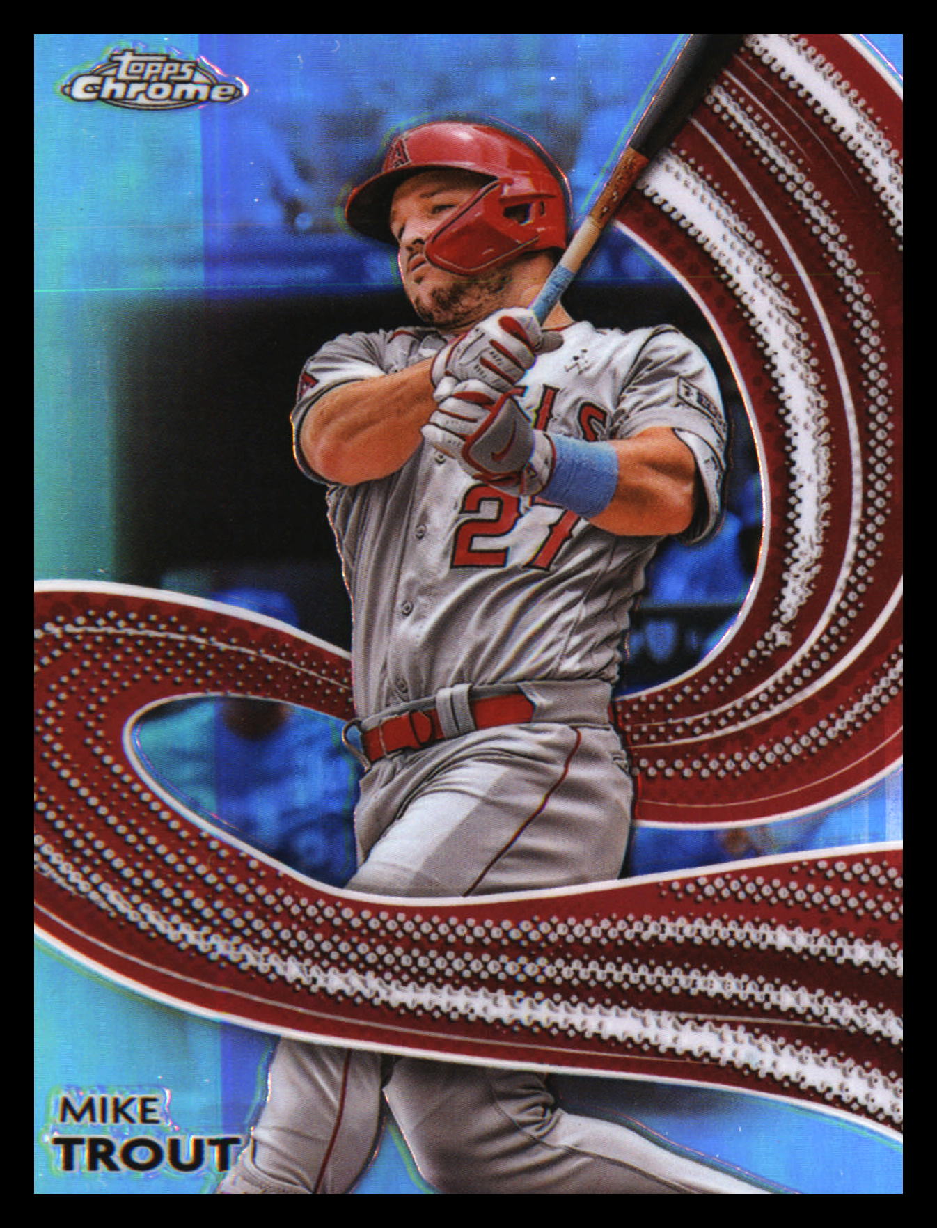2024 Topps Chrome Strokes #S-1 Mike Trout