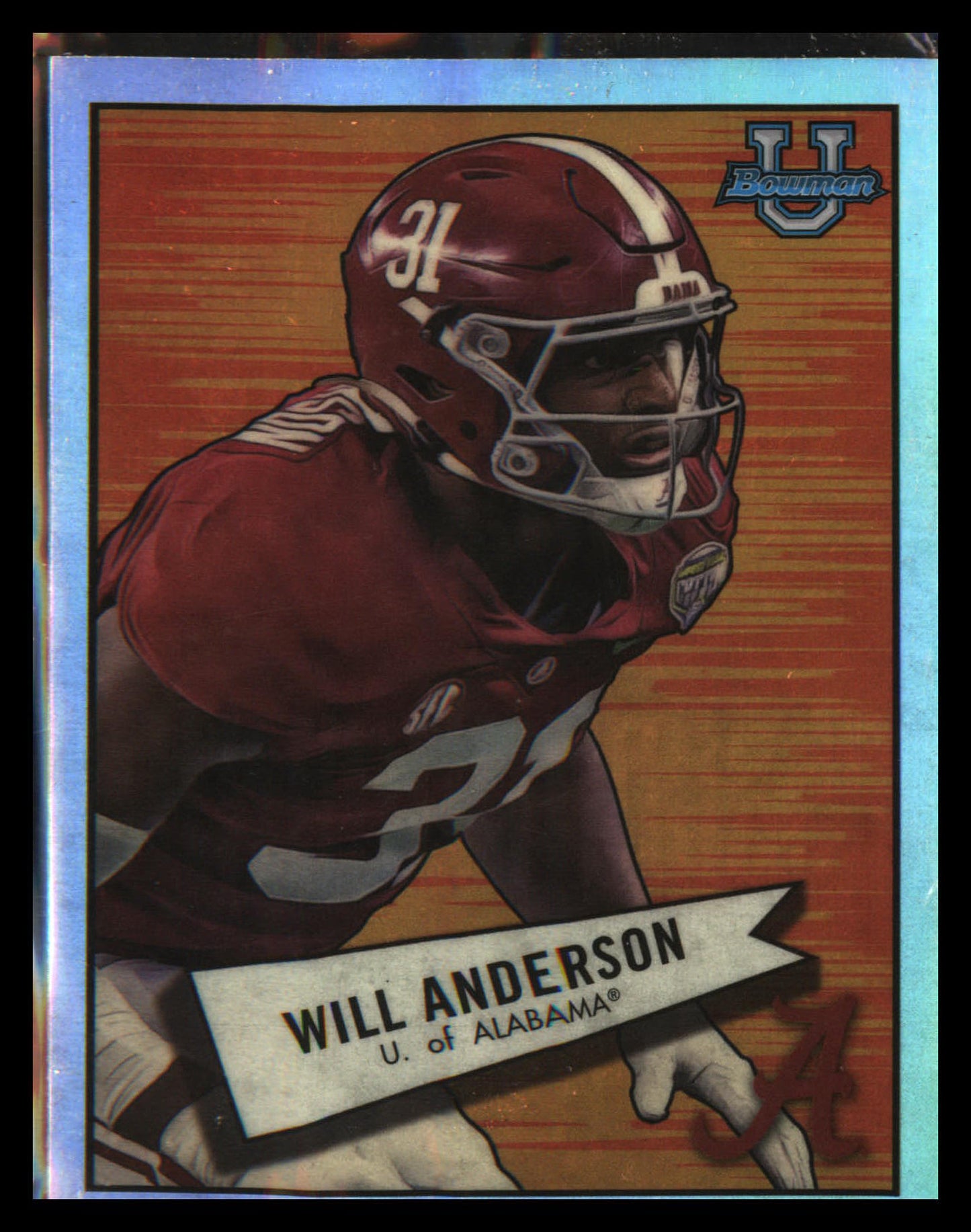 2022 Bowman University Chrome 1952 Bowman #52BF-3 Will Anderson