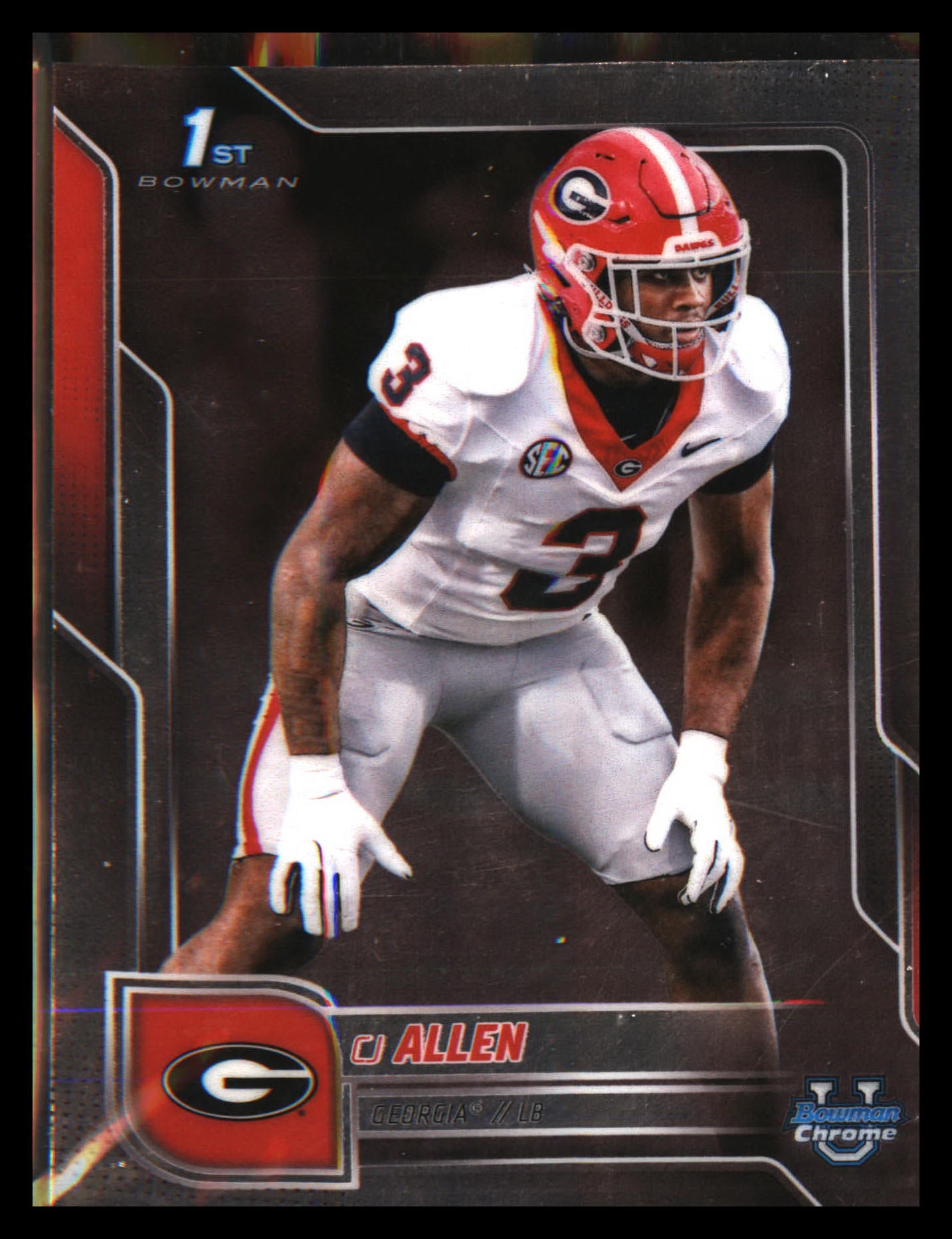 2025 Bowman University Chrome #140 CJ Allen