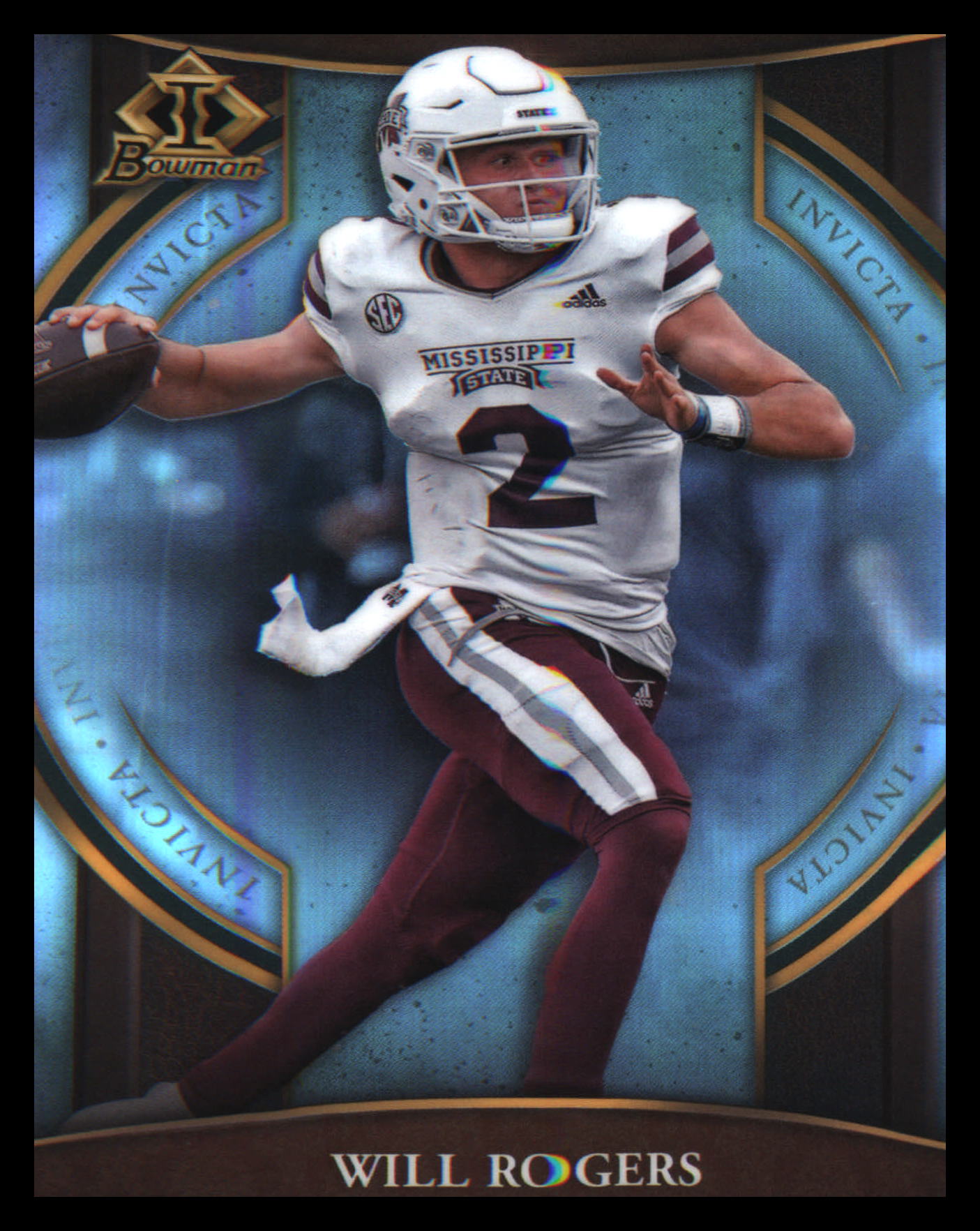 2022 Bowman University Chrome Invicta #BI-10 Will Rogers