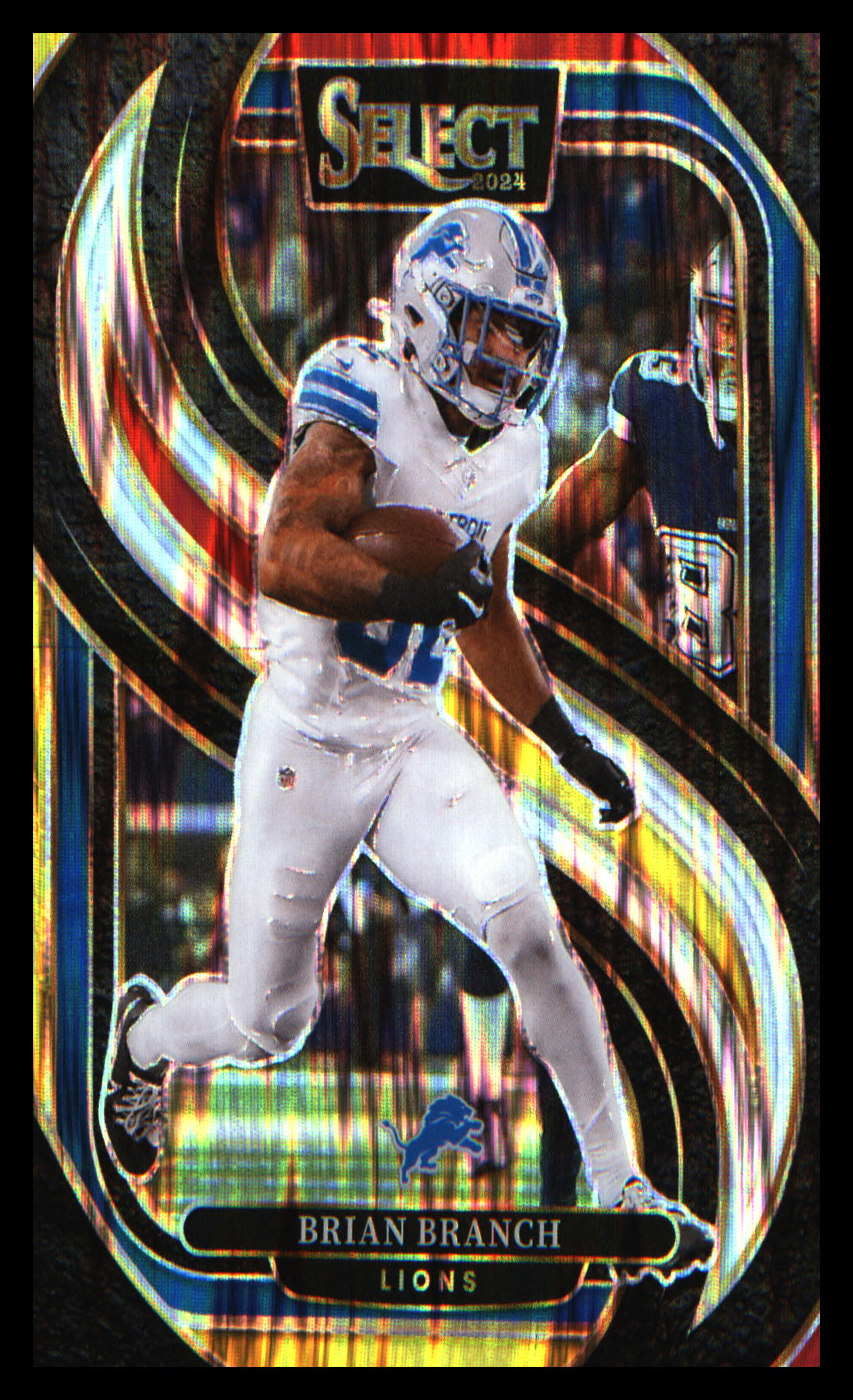 2024 Panini Select Red & Yellow Prizm Shock #129 Brian Branch