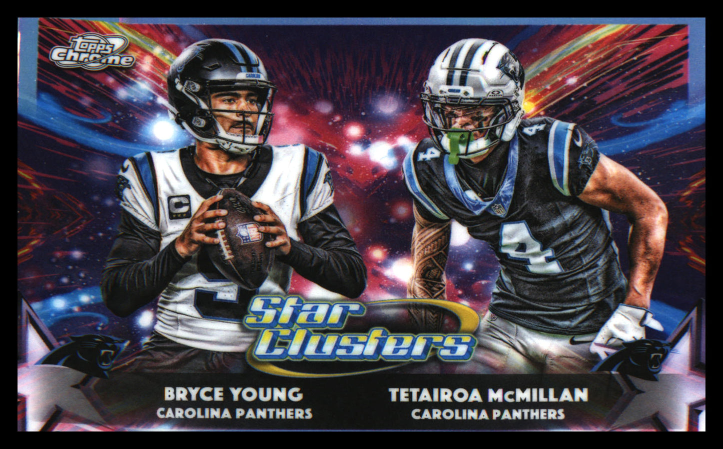 2025 Topps Chrome Cosmic Star Clusters #SC-6 Tetairoa McMillan / Bryce Young