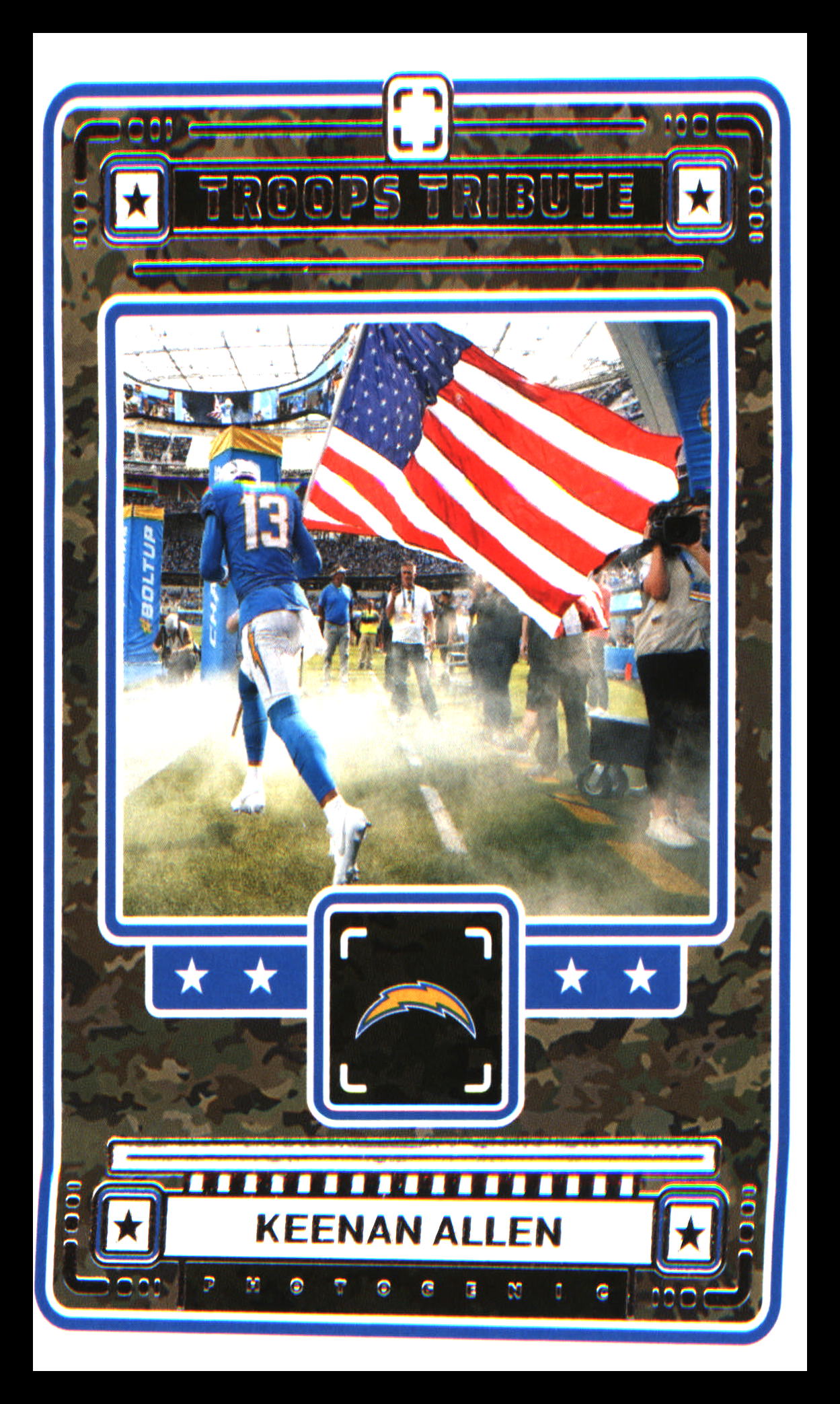 2024 Panini Photogenic Troops Tribute #9 Keenan Allen
