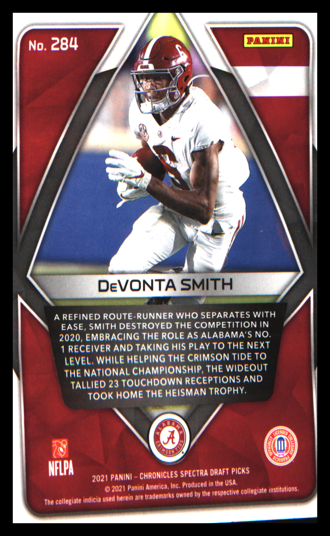 2021 Panini Chronicles Draft Picks #284 DeVonta Smith