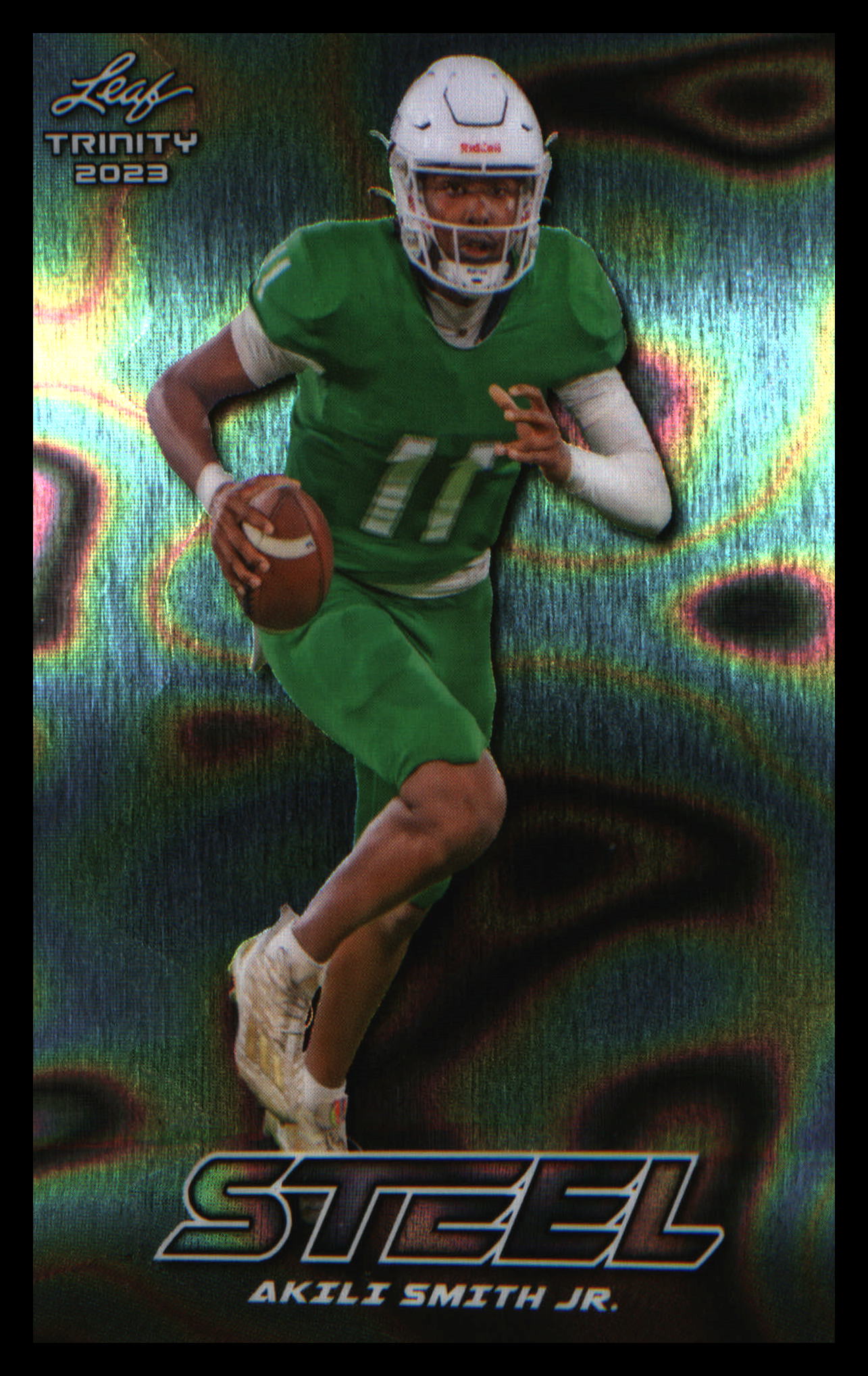2023 Leaf Trinity (Mega Box) Steel Lava Silver #S-4 Akili Smith Jr.