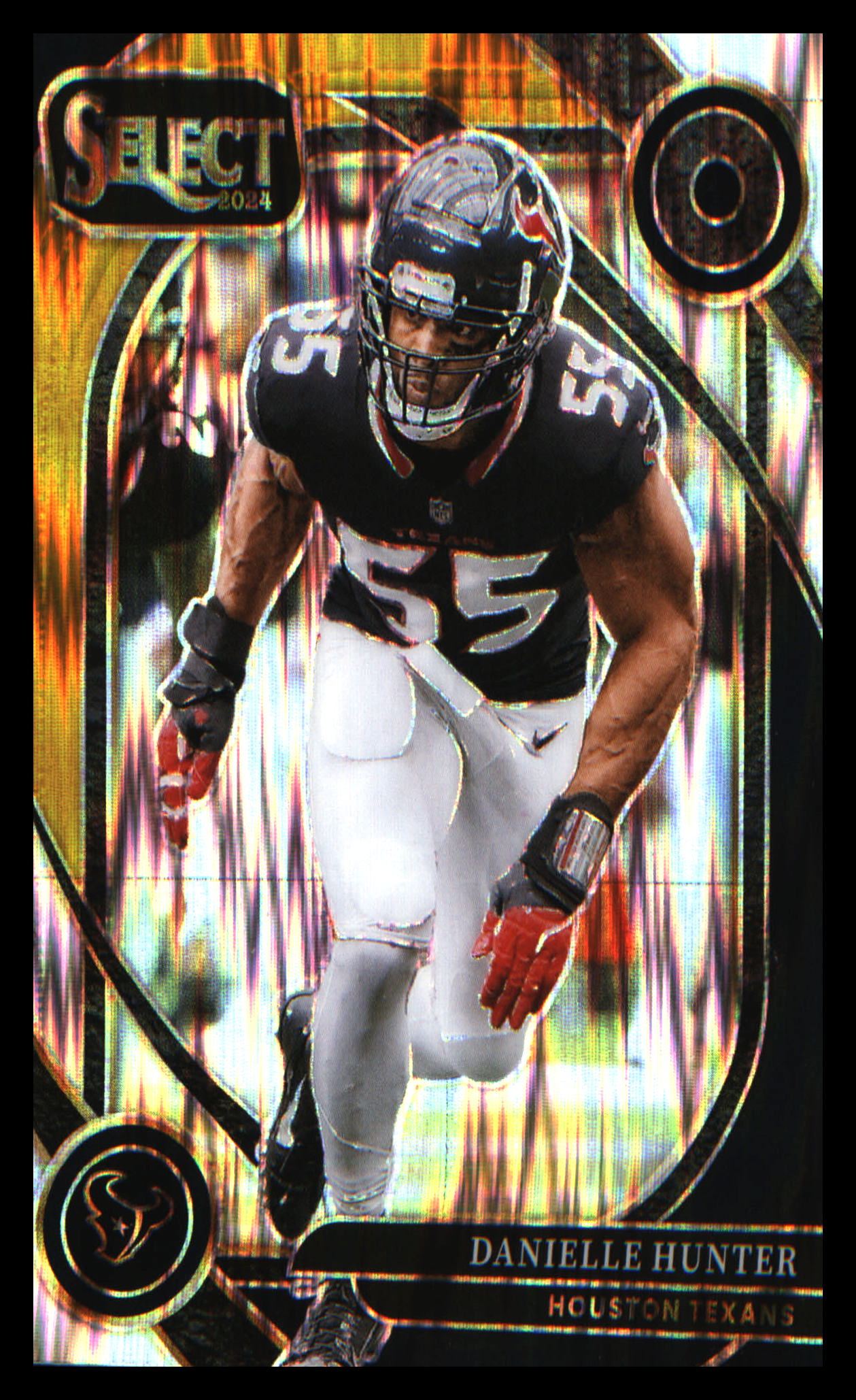 2024 Panini Select Black & Gold Prizm Shock #243 Danielle Hunter
