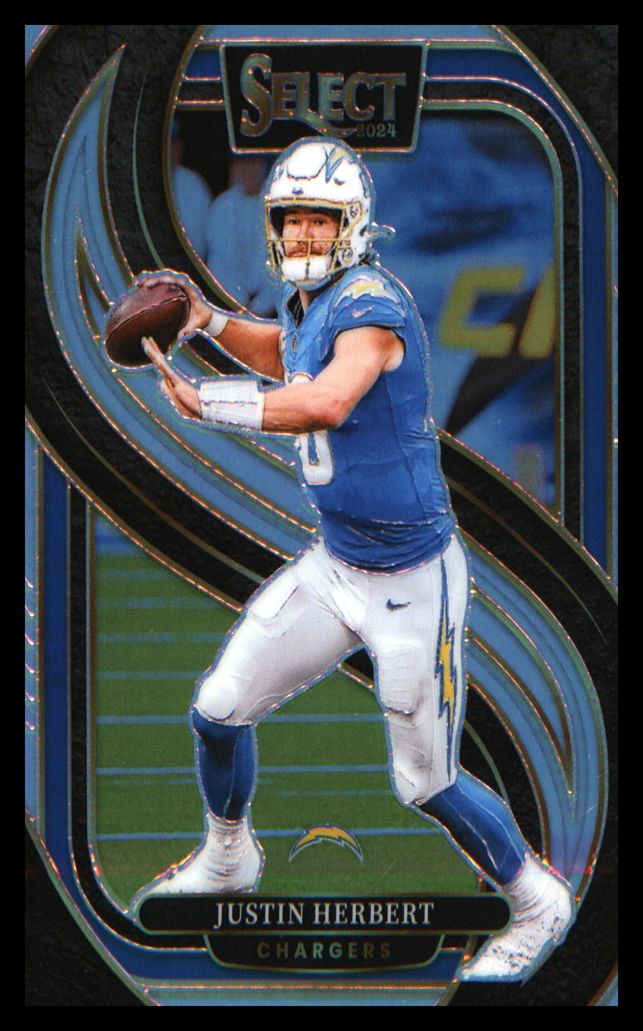 2024 Panini Select Silver Prizm #131 Justin Herbert