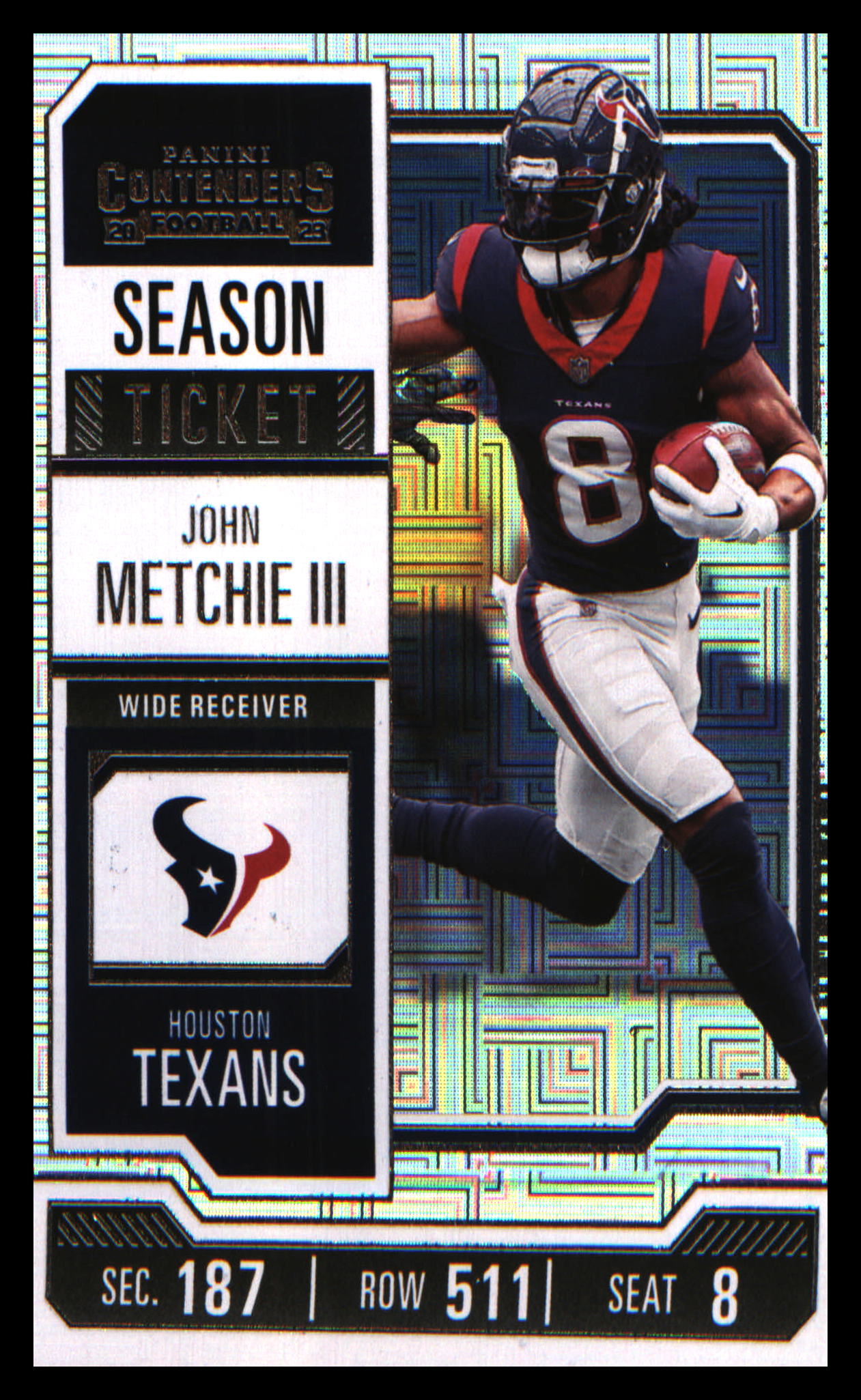 2023 Panini Contenders Season Ticket Retail #42 John Metchie III