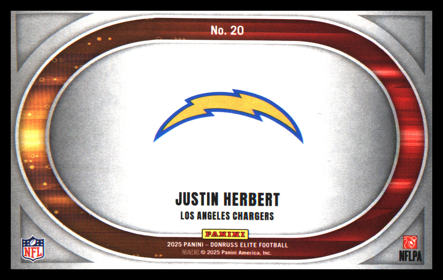 2025 Donruss Elite Full Throttle Green #20 Justin Herbert