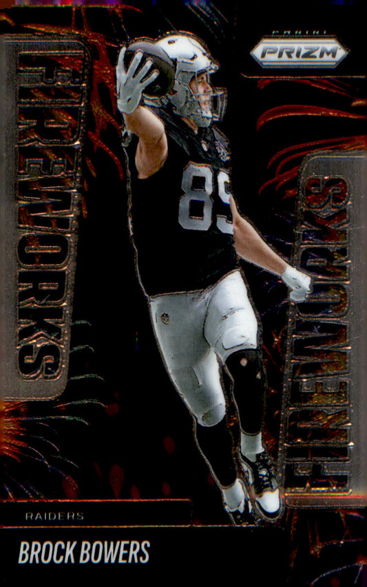 2025 Panini Prizm Fireworks #11 Brock Bowers