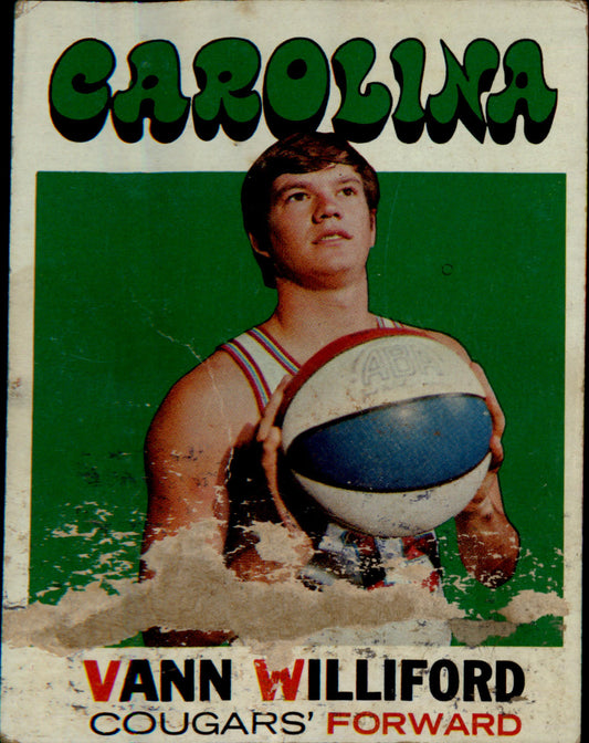 1971-72 Topps #229 Vann Williford Rookie Rookie
